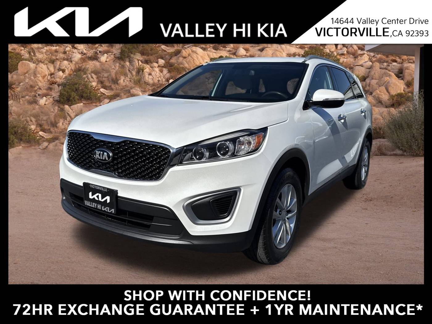 2016 Kia Sorento LX — SUV — 74,275 mi — Victorville, CA