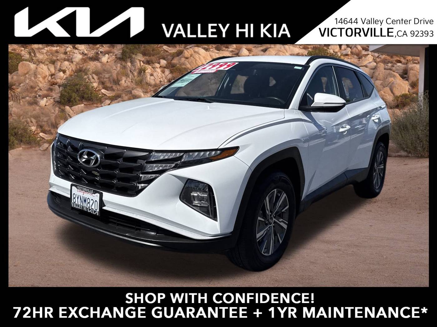 2022 Hyundai Tucson Hybrid Blue — SUV — 65,111 mi — Victorville, CA