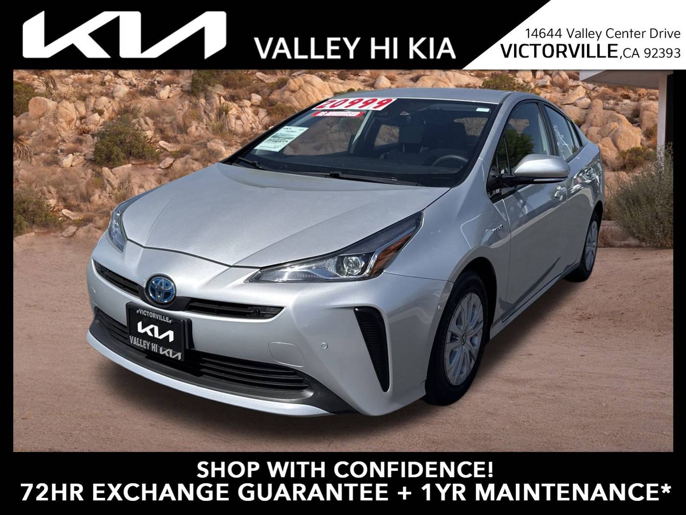 2019 Toyota Prius LE — Hatchback — 53,561 mi — Victorville, CA