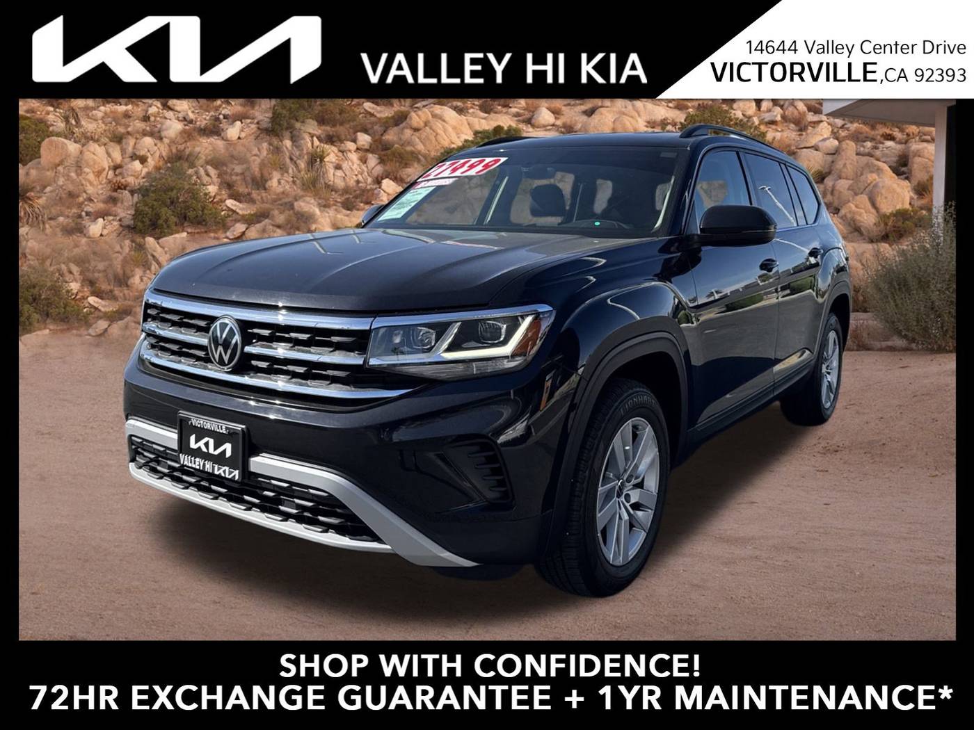 2021 Volkswagen Atlas S — SUV — 48,122 mi — Victorville, CA