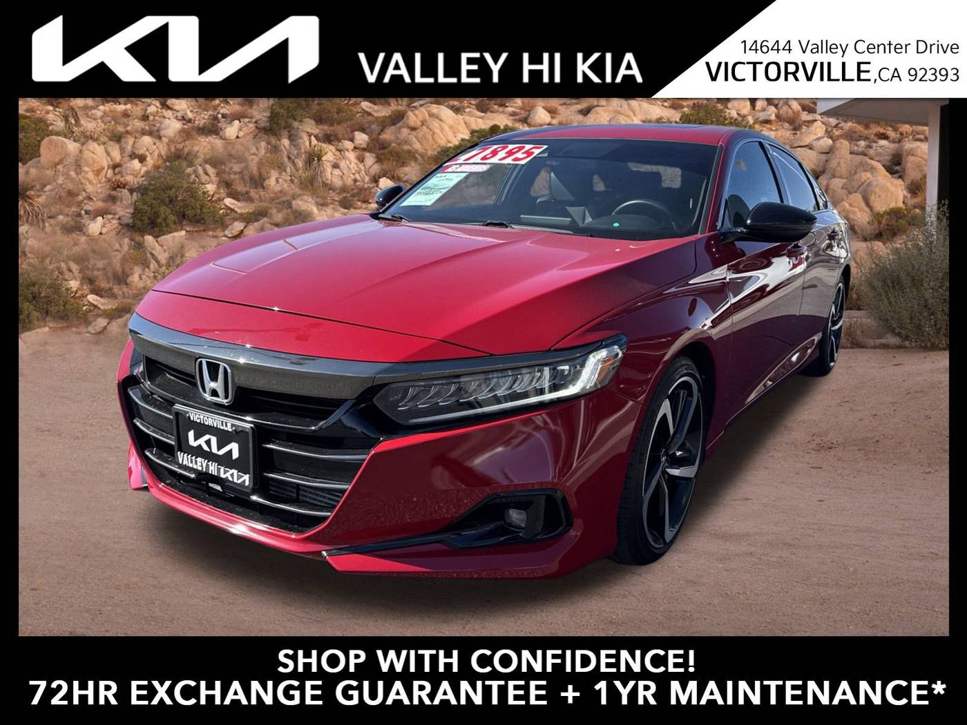 2021 Honda Accord Sport — Sedan — 51,831 mi — Victorville, CA