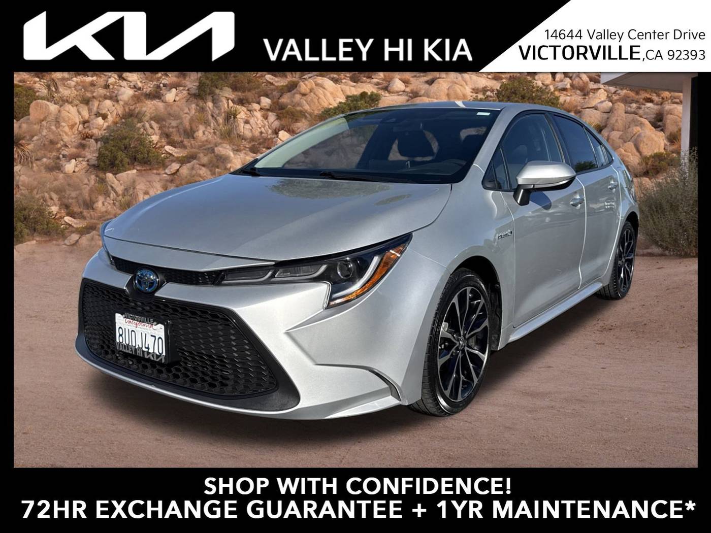 2021 Toyota Corolla Hybrid LE — Sedan — 87,855 mi — Victorville, CA