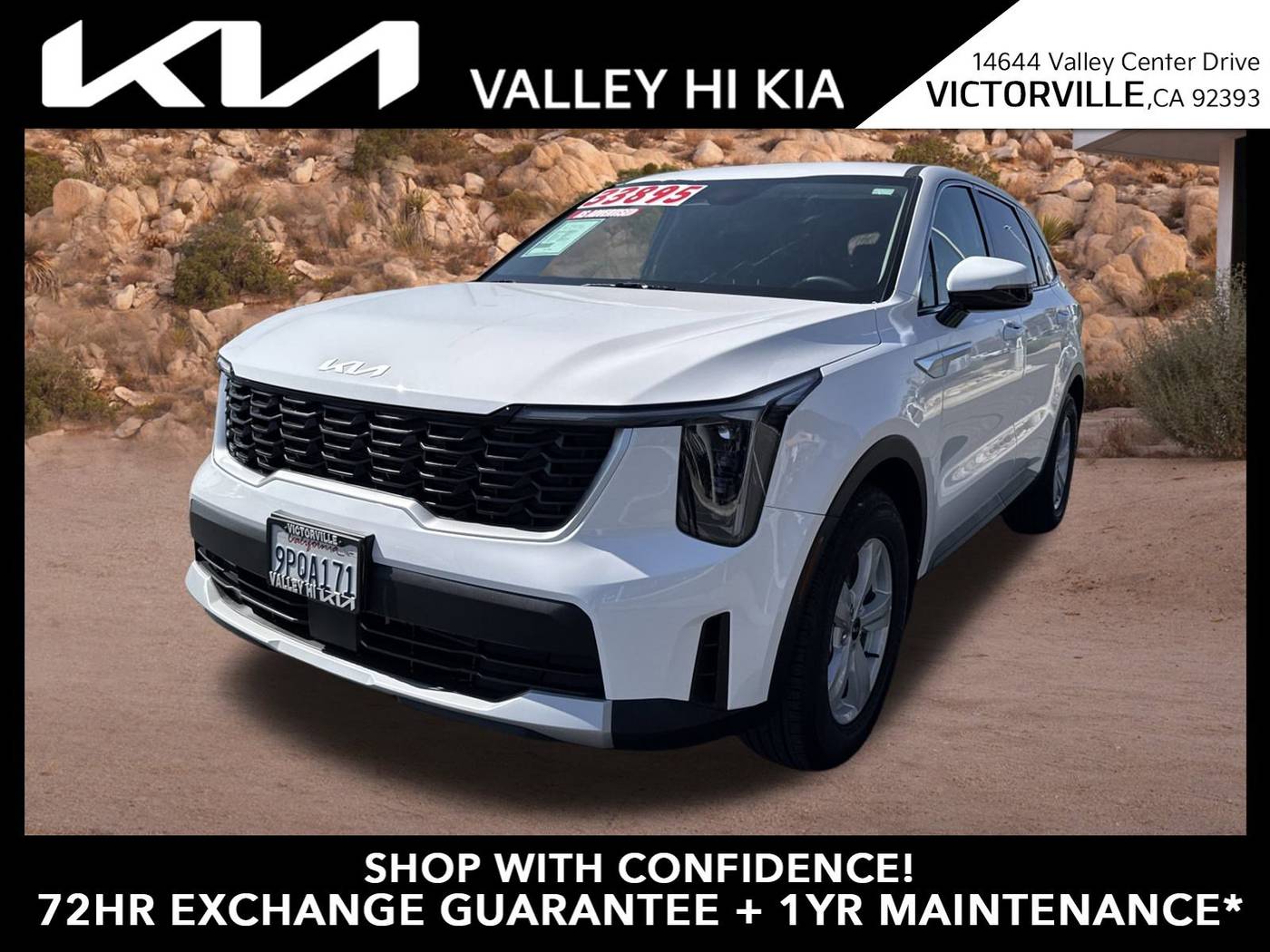 2025 Kia Sorento LX — SUV — 8,906 mi — Victorville, CA