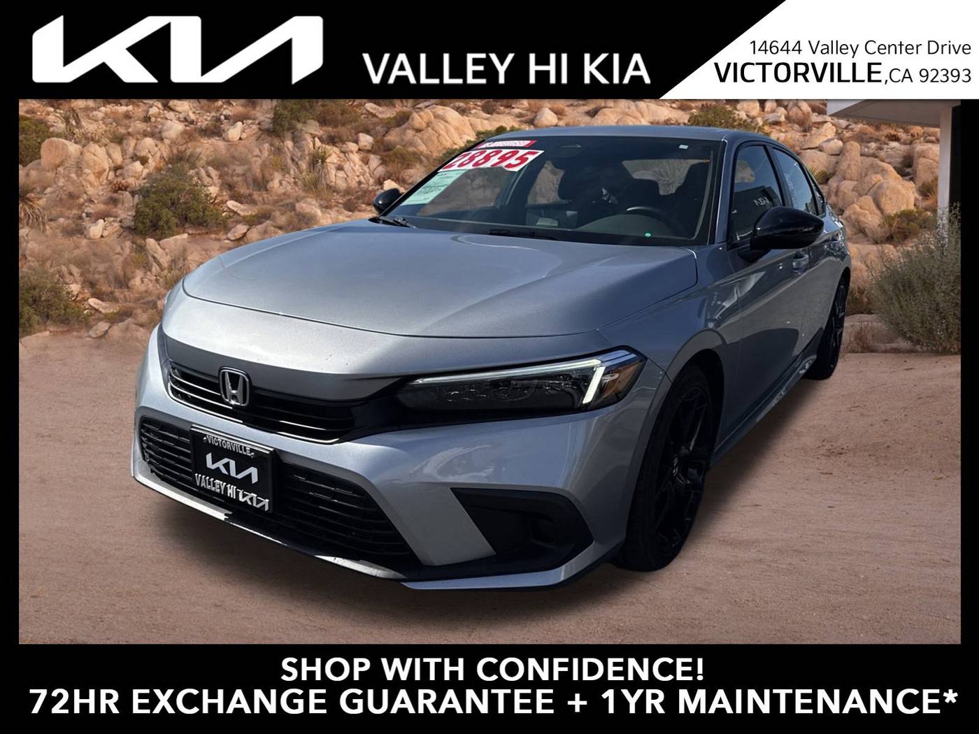 2022 Honda Civic Sport — Sedan — 14,186 mi — Victorville, CA