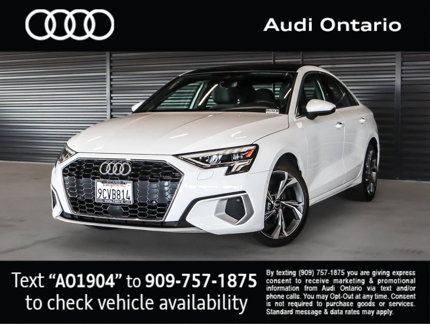 2022 Audi A3 Premium Plus — Sedan — 34,642 mi — Ontario, CA