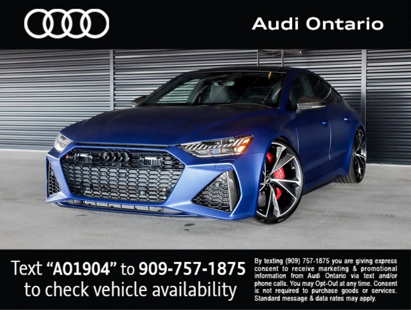 2023 Audi RS 7 Standard — Hatchback — 20,088 mi — Ontario, CA