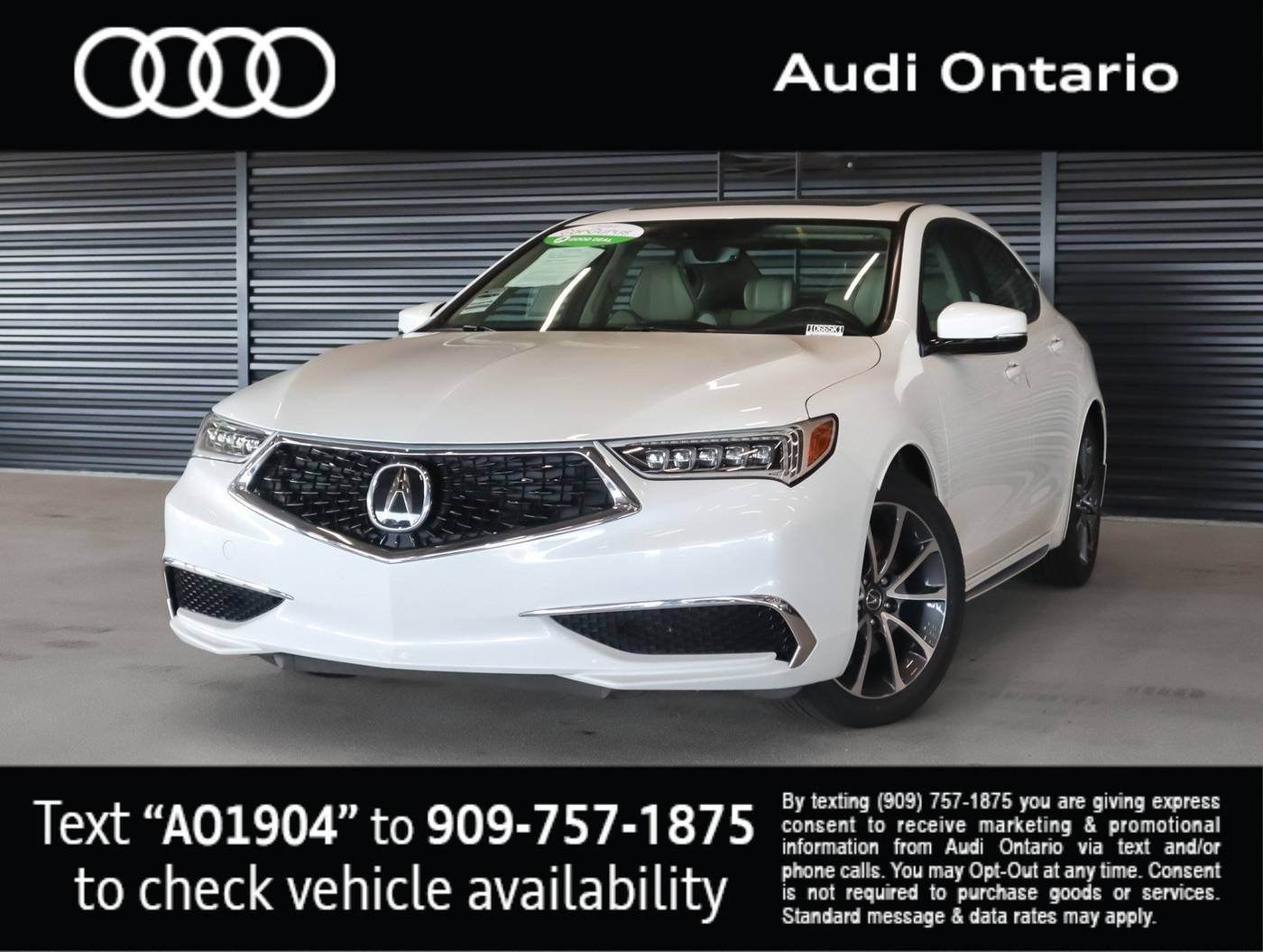 2018 Acura TLX Technology Package — Sedan — 59,487 mi — Ontario, CA