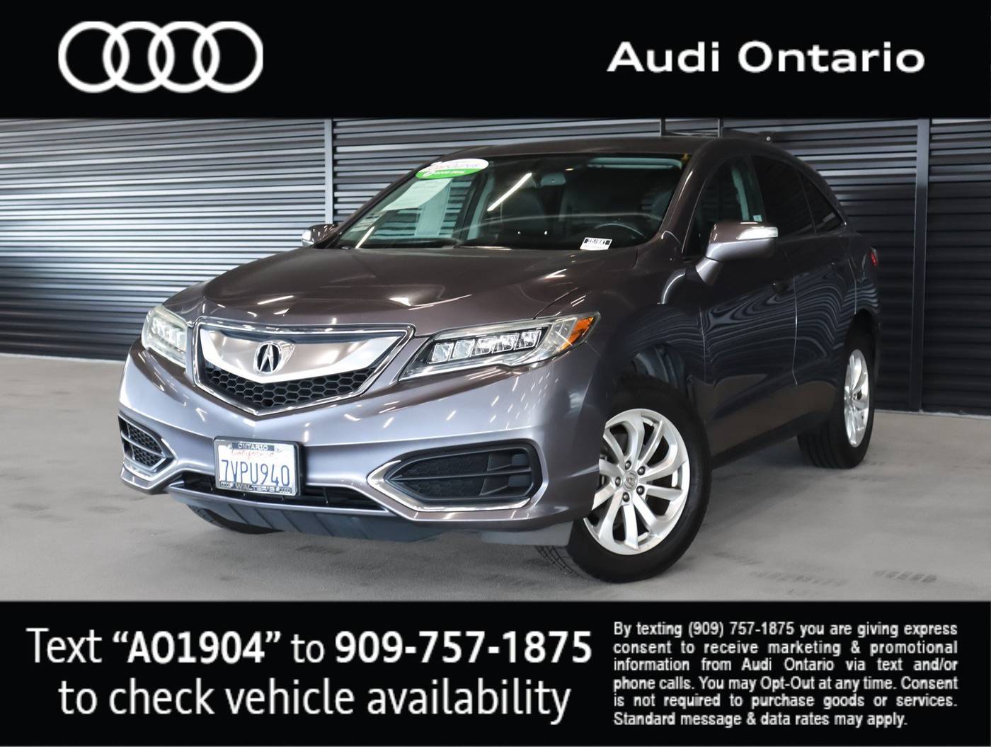 2017 Acura RDX Standard — SUV — 89,635 mi — Ontario, CA