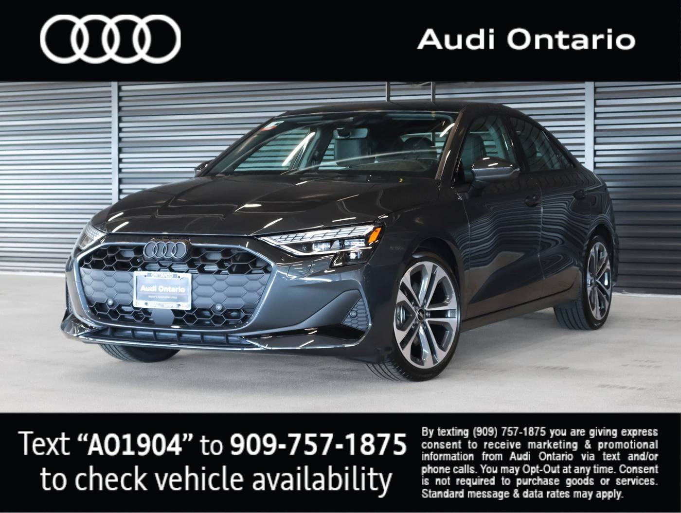 2025 Audi A3 Premium — Sedan — 3,344 mi — Ontario, CA