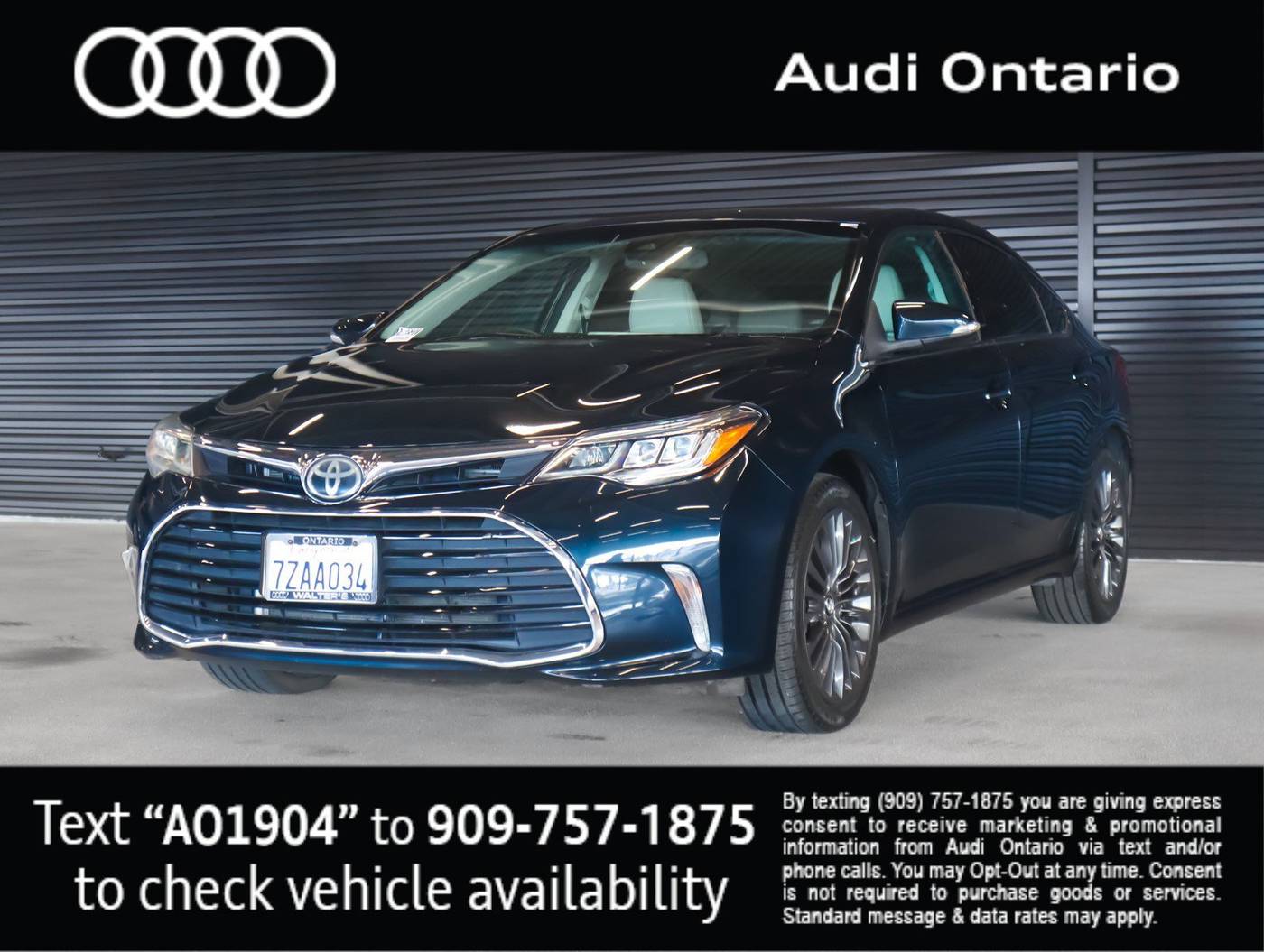 2017 Toyota Avalon XLE — Sedan — 42,702 mi — Ontario, CA