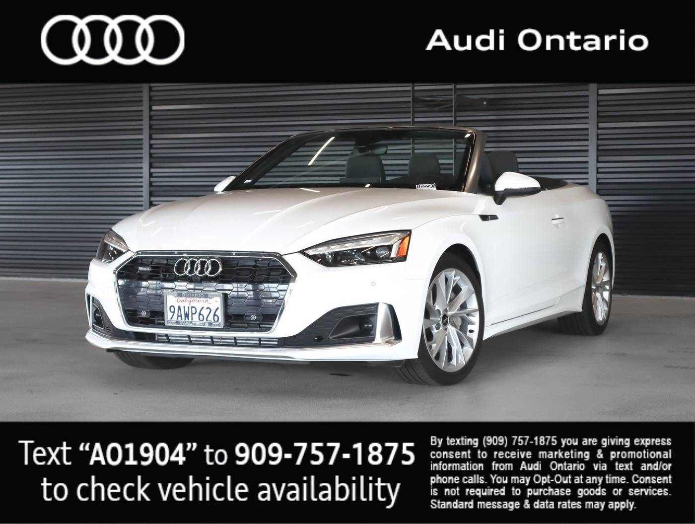 2022 Audi A5 Premium Plus — Convertible — 12,126 mi — Ontario, CA