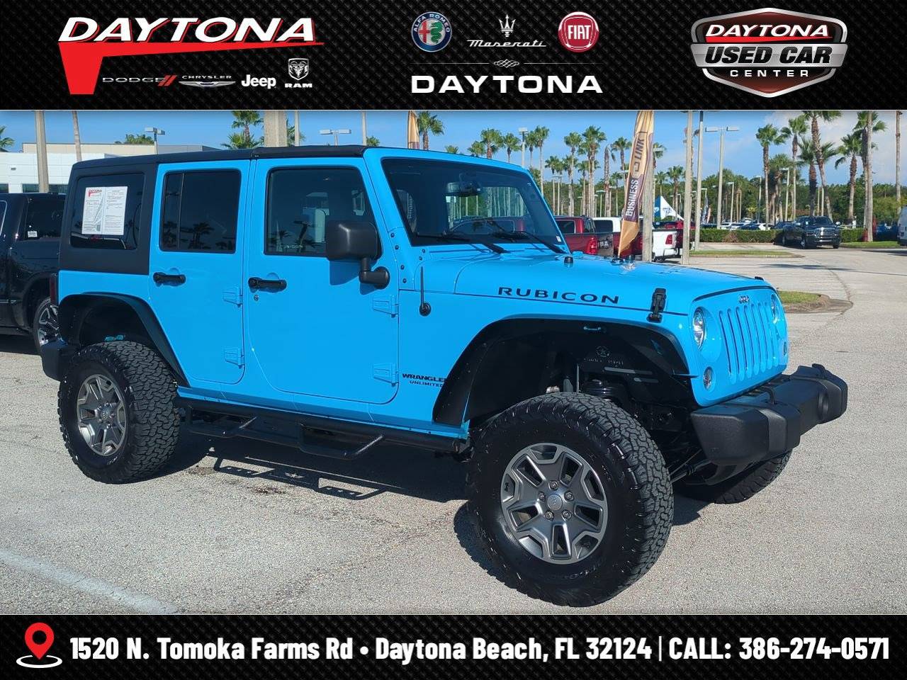 2017 Jeep Wrangler Rubicon — SUV — 37,958 mi — Daytona Beach, FL