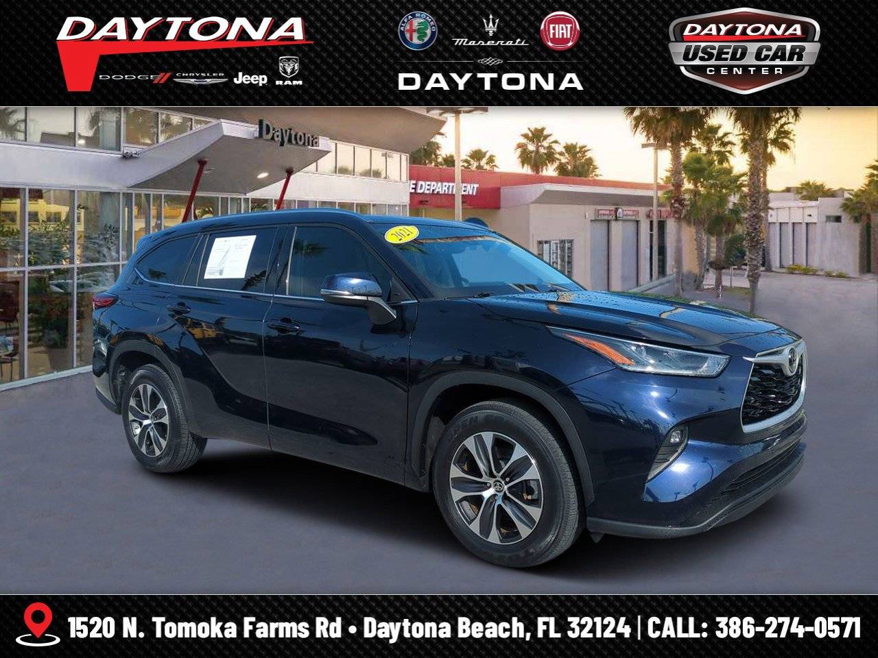 2021 Toyota Highlander XLE — SUV — 97,754 mi — Daytona Beach, FL