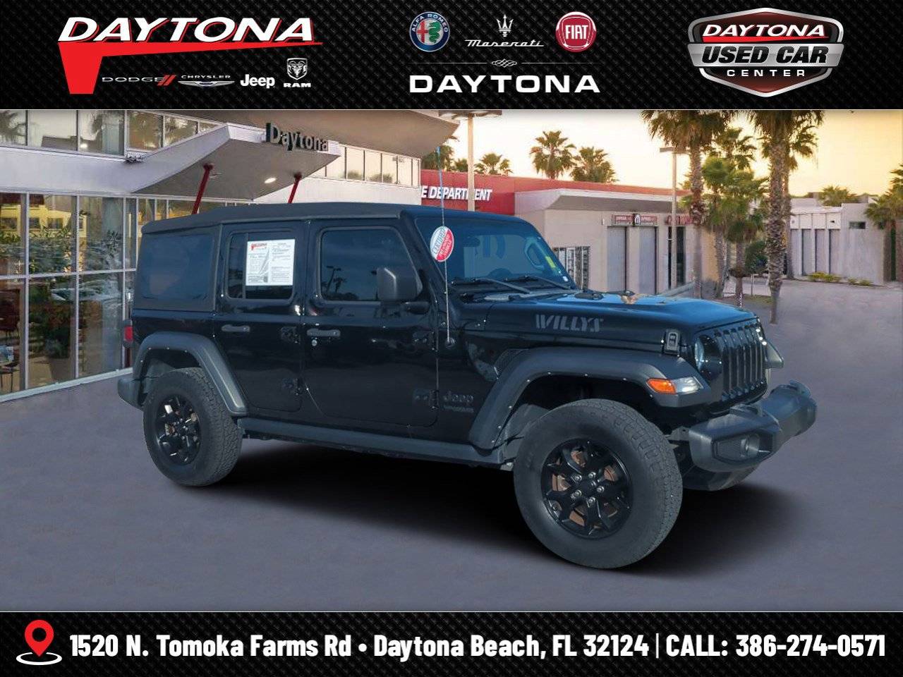 2021 Jeep Wrangler Willys Sport — SUV — 72,576 mi — Daytona Beach, FL