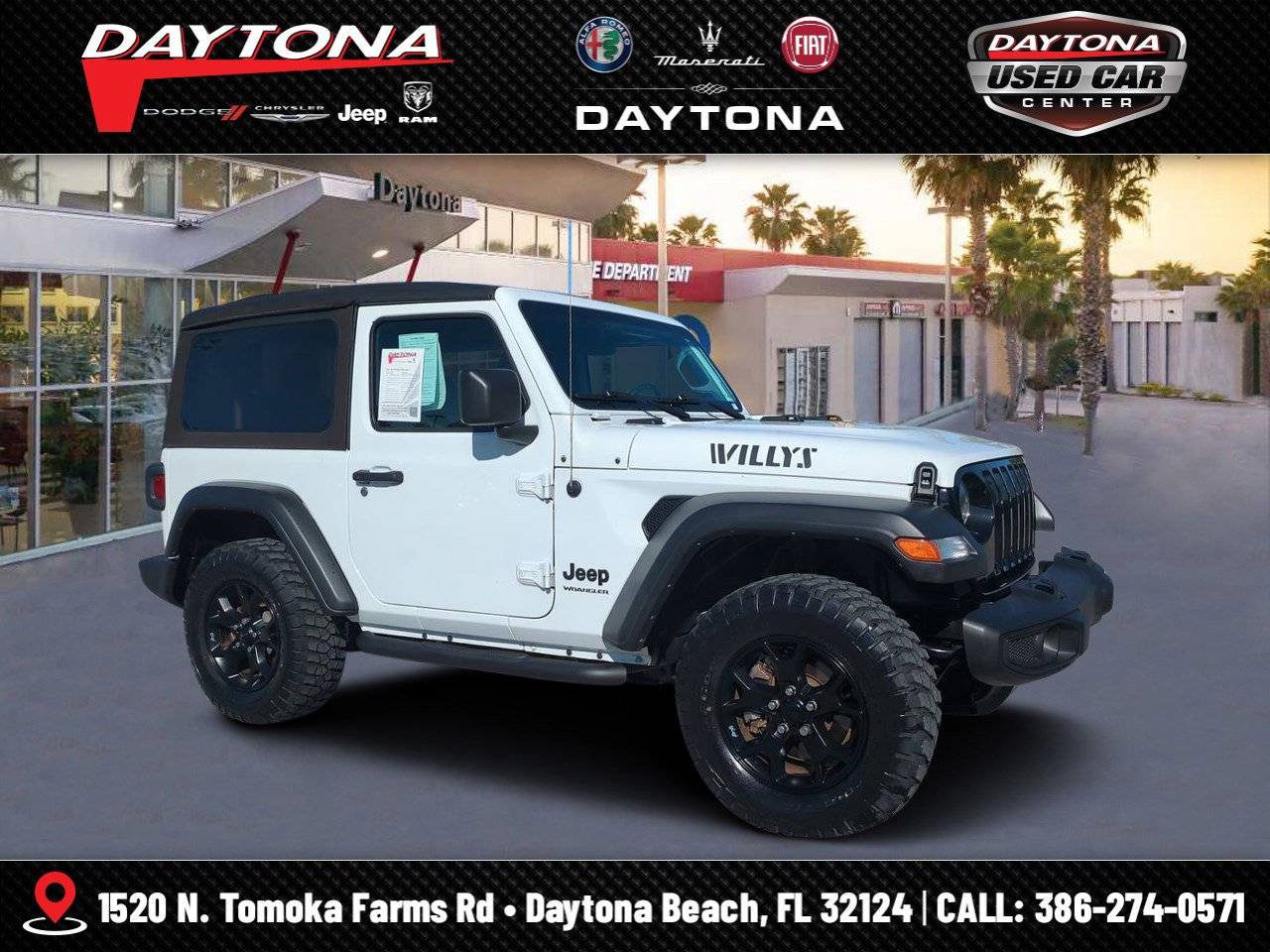 2022 Jeep Wrangler Willys Sport — SUV — 23,491 mi — Daytona Beach, FL