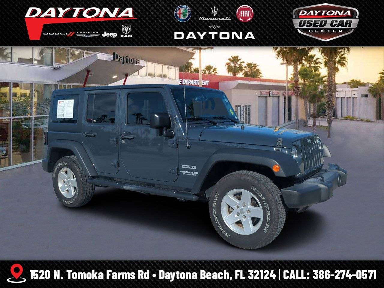 2017 Jeep Wrangler Sport — SUV — 49,576 mi — Daytona Beach, FL