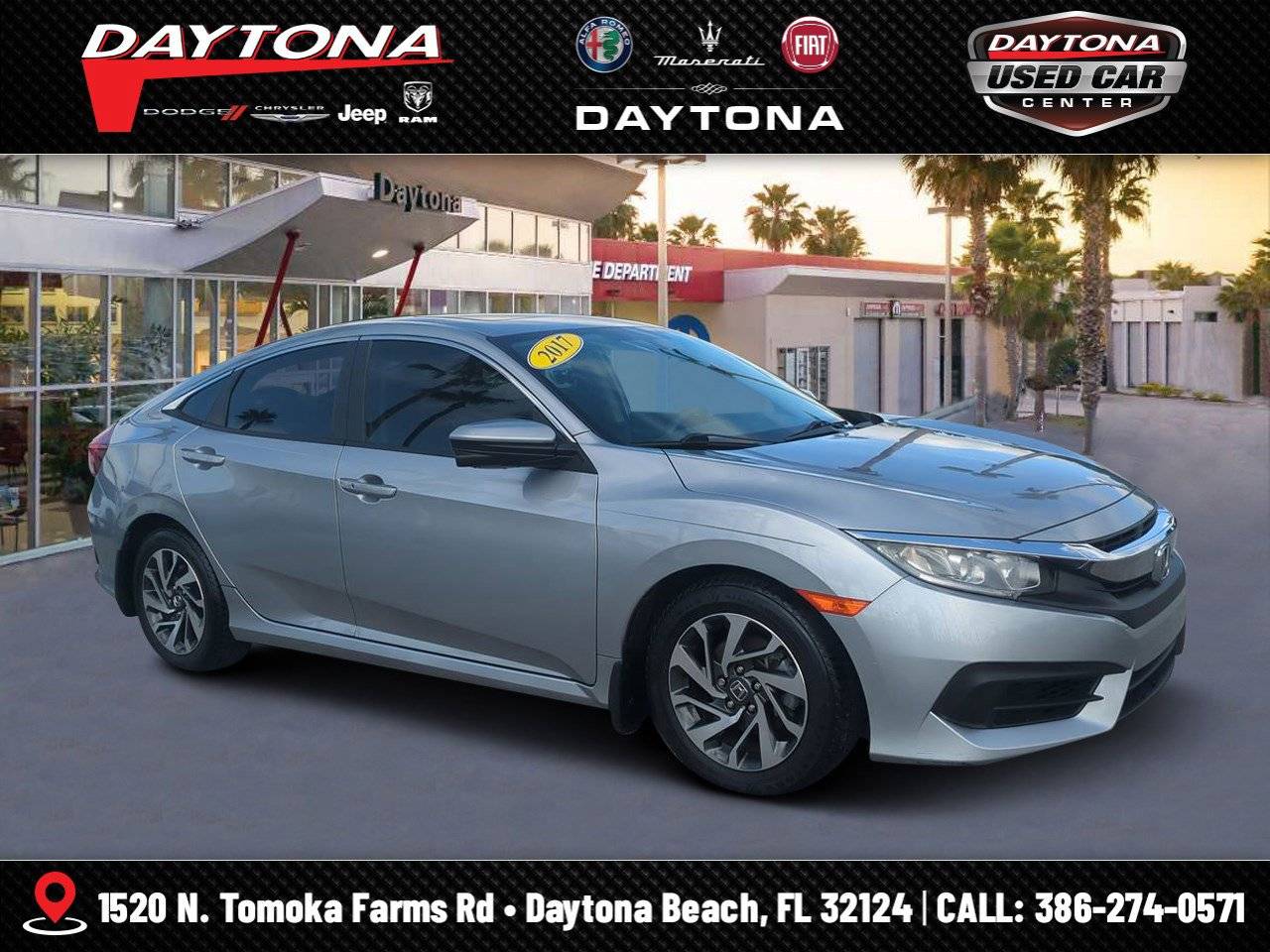 2017 Honda Civic EX — Sedan — 46,436 mi — Daytona Beach, FL