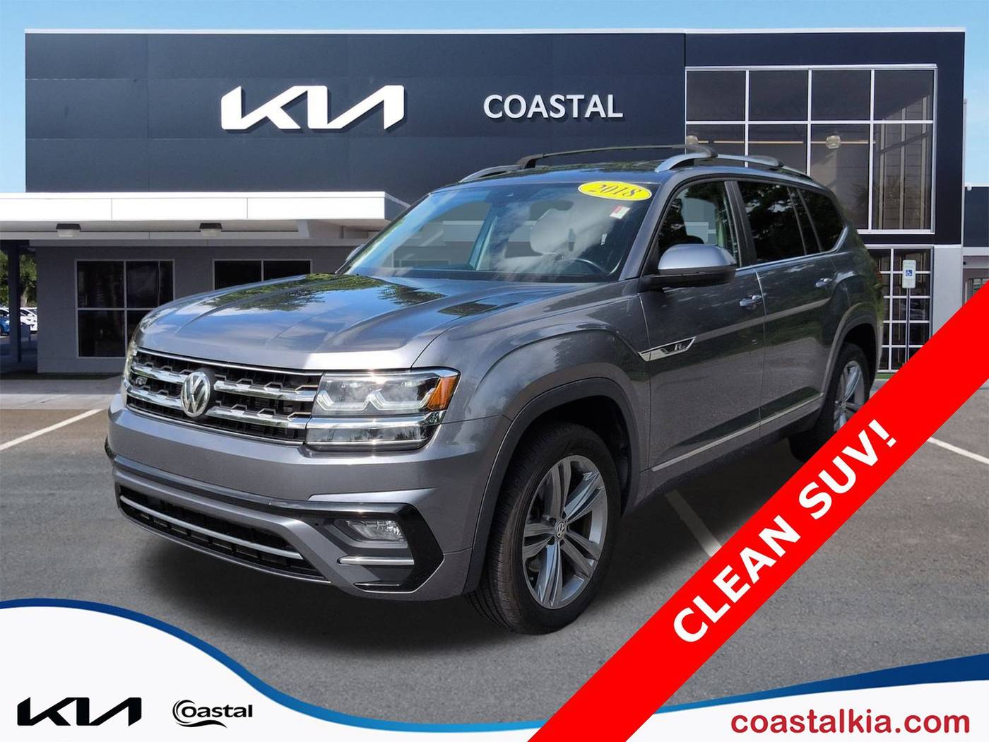 2018 Volkswagen Atlas SE with Technology — SUV — 75,648 mi — Wilmington, NC
