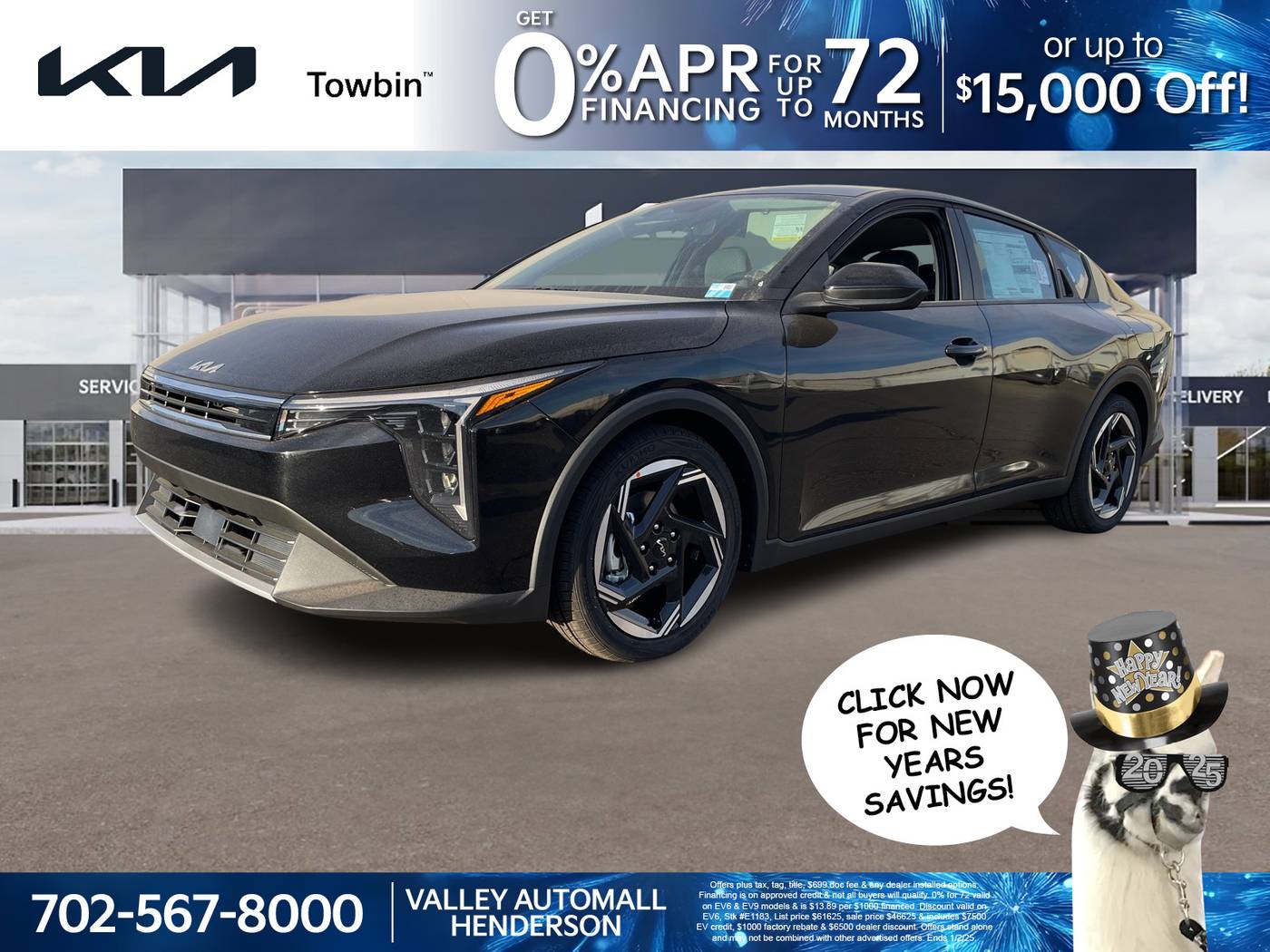 2025 Kia K4 EX — Sedan — 7,795 mi — Henderson, NV