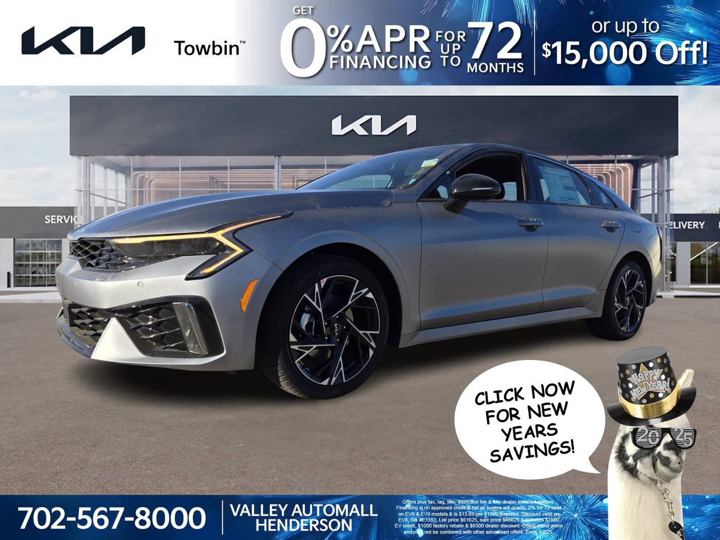 2025 Kia K5 GT-Line — Sedan — 6,473 mi — Henderson, NV