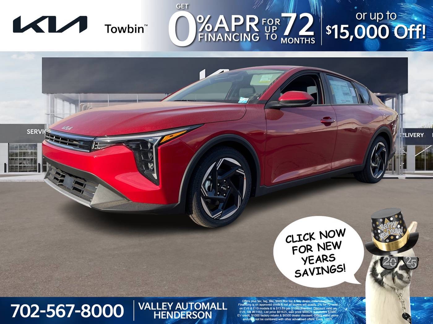 2025 Kia K4 EX — Sedan — 5,996 mi — Henderson, NV