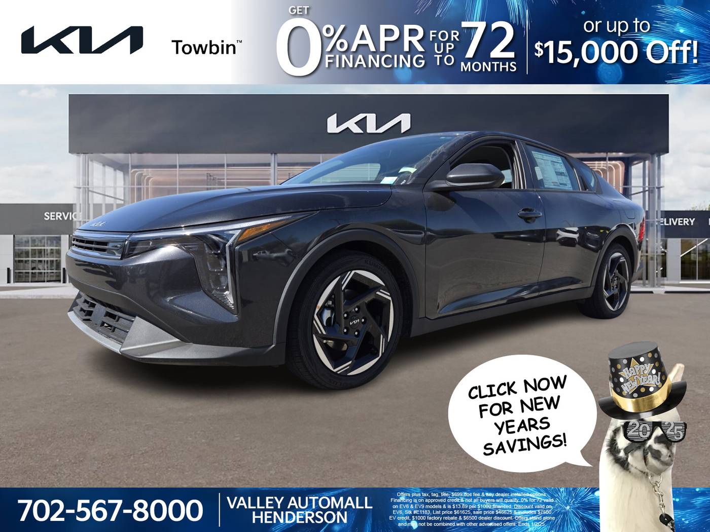 2025 Kia K4 EX — Sedan — 5,533 mi — Henderson, NV