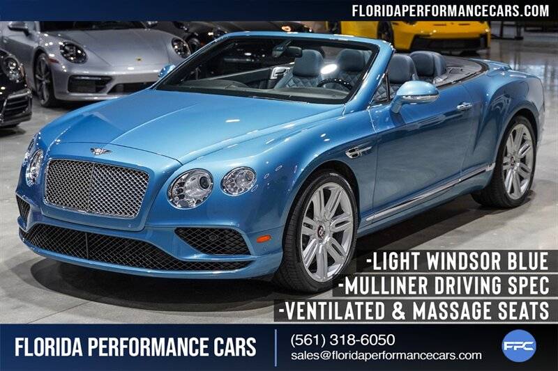 2016 Bentley Continental GT V8 — Convertible — 35,676 mi — Rivera Beach, FL