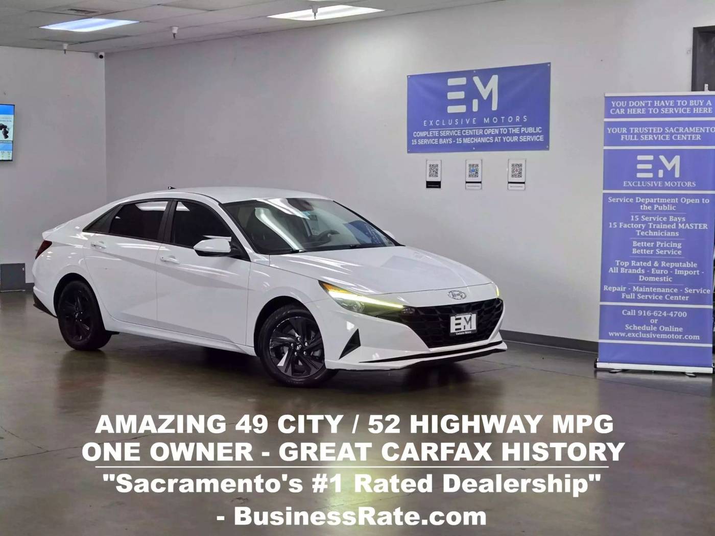 2021 Hyundai Elantra Hybrid Blue — Sedan — 121,788 mi — Sacramento, CA