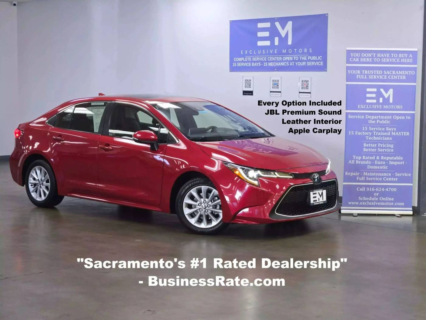 2020 Toyota Corolla XLE — Sedan — 74,913 mi — Sacramento, CA