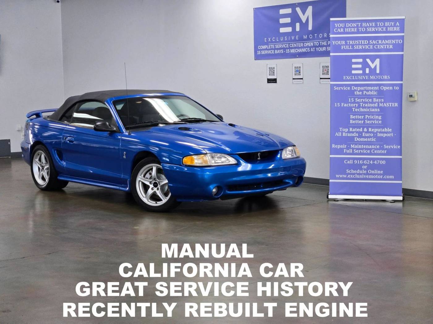 1998 Ford Mustang SVT Cobra — Convertible — 92,170 mi — Sacramento, CA