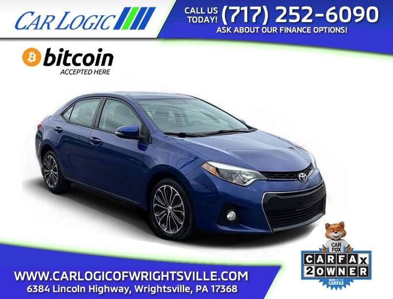 2016 Toyota Corolla S — Sedan — 176,841 mi — Wrightsville, PA