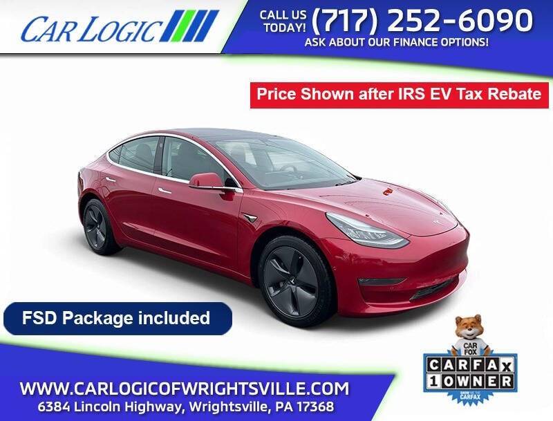 2019 Tesla Model 3 Standard Range Plus — Sedan — 146,277 mi — Wrightsville, PA