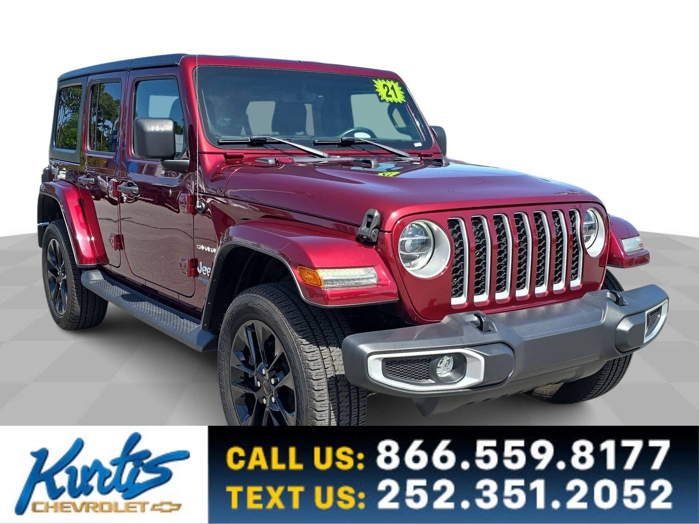 2021 Jeep Wrangler Sahara 4xe — SUV — 43,892 mi — Morehead City, NC