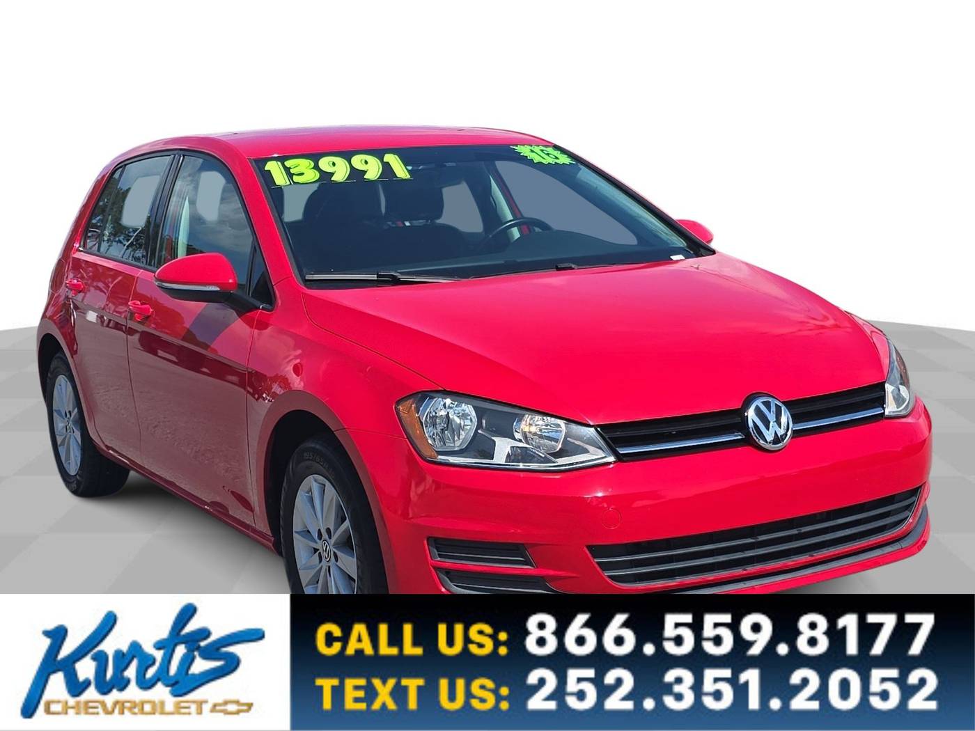 2016 Volkswagen Golf TSI S — Hatchback — 66,058 mi — Morehead City, NC