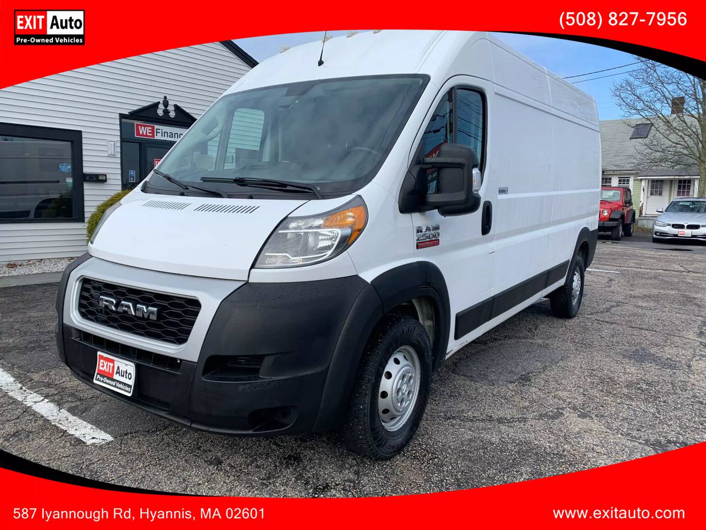 2019 Ram ProMaster Cargo Van 2500 — Cargo Van — 169,082 mi — Hyannis, MA