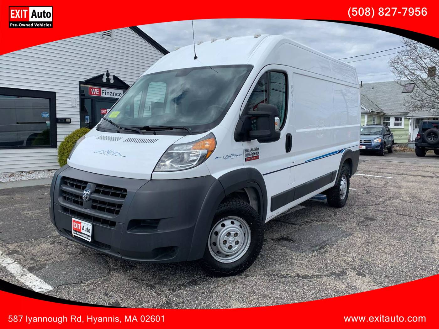 2017 Ram ProMaster Cargo Van 1500 — Cargo Van — 92,200 mi — Hyannis, MA