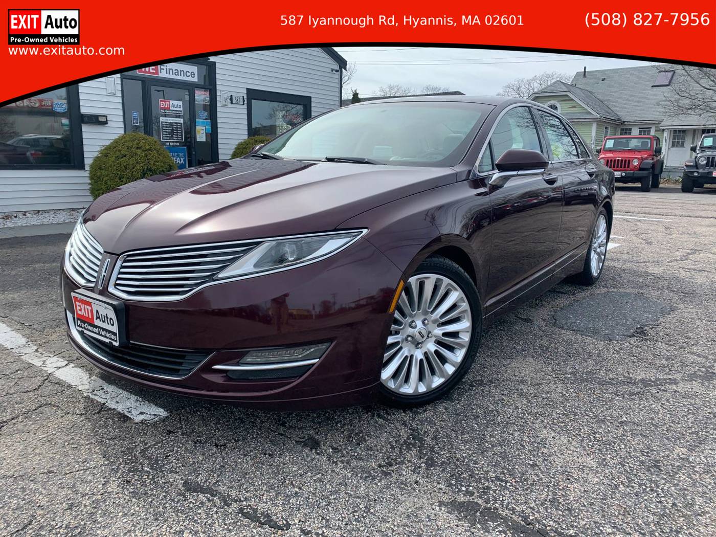 2013 Lincoln MKZ AWD — Sedan — 87,758 mi — Hyannis, MA