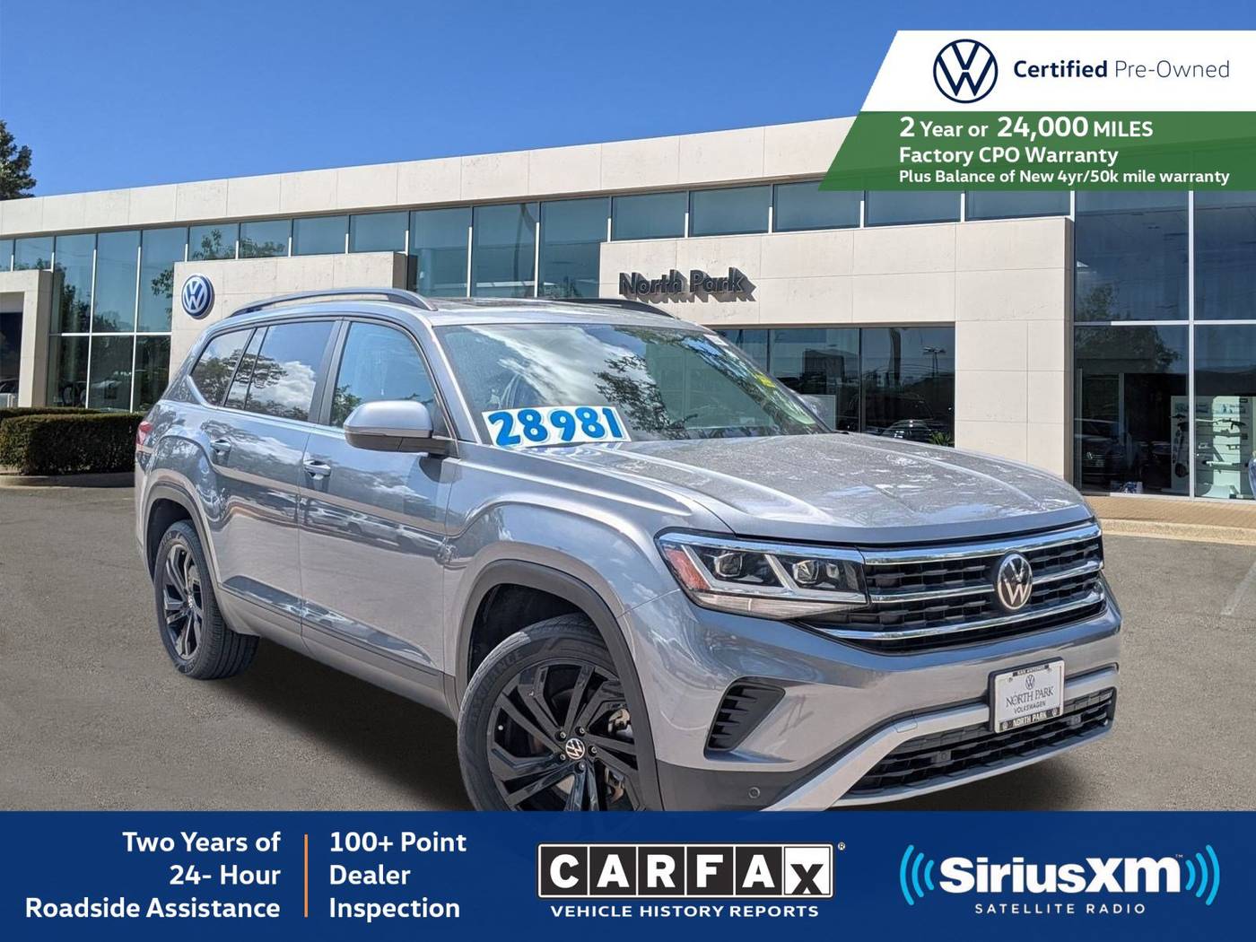 2022 Volkswagen Atlas SE with Technology — SUV — 57,560 mi — San Antonio, TX