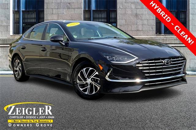 2023 Hyundai Sonata Hybrid Blue — Sedan — 12,332 mi — Downers Grove, IL