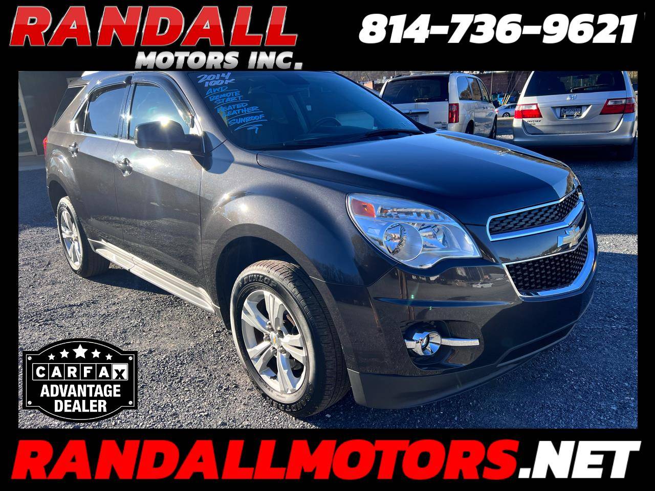 2014 Chevrolet Equinox LT — SUV — 100,139 mi — Portage, PA