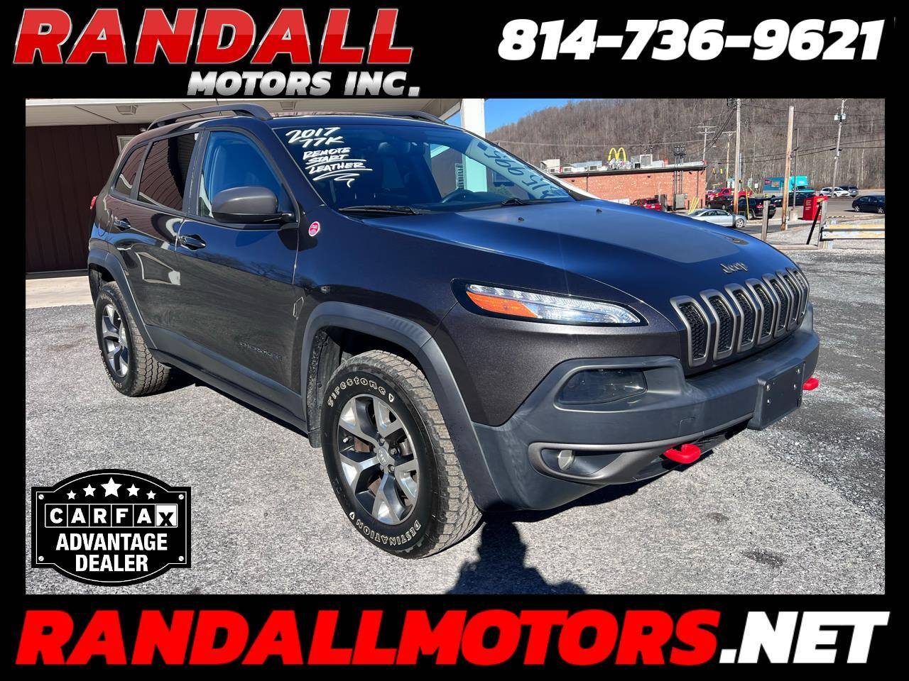 2017 Jeep Cherokee Trailhawk — SUV — 77,668 mi — Portage, PA