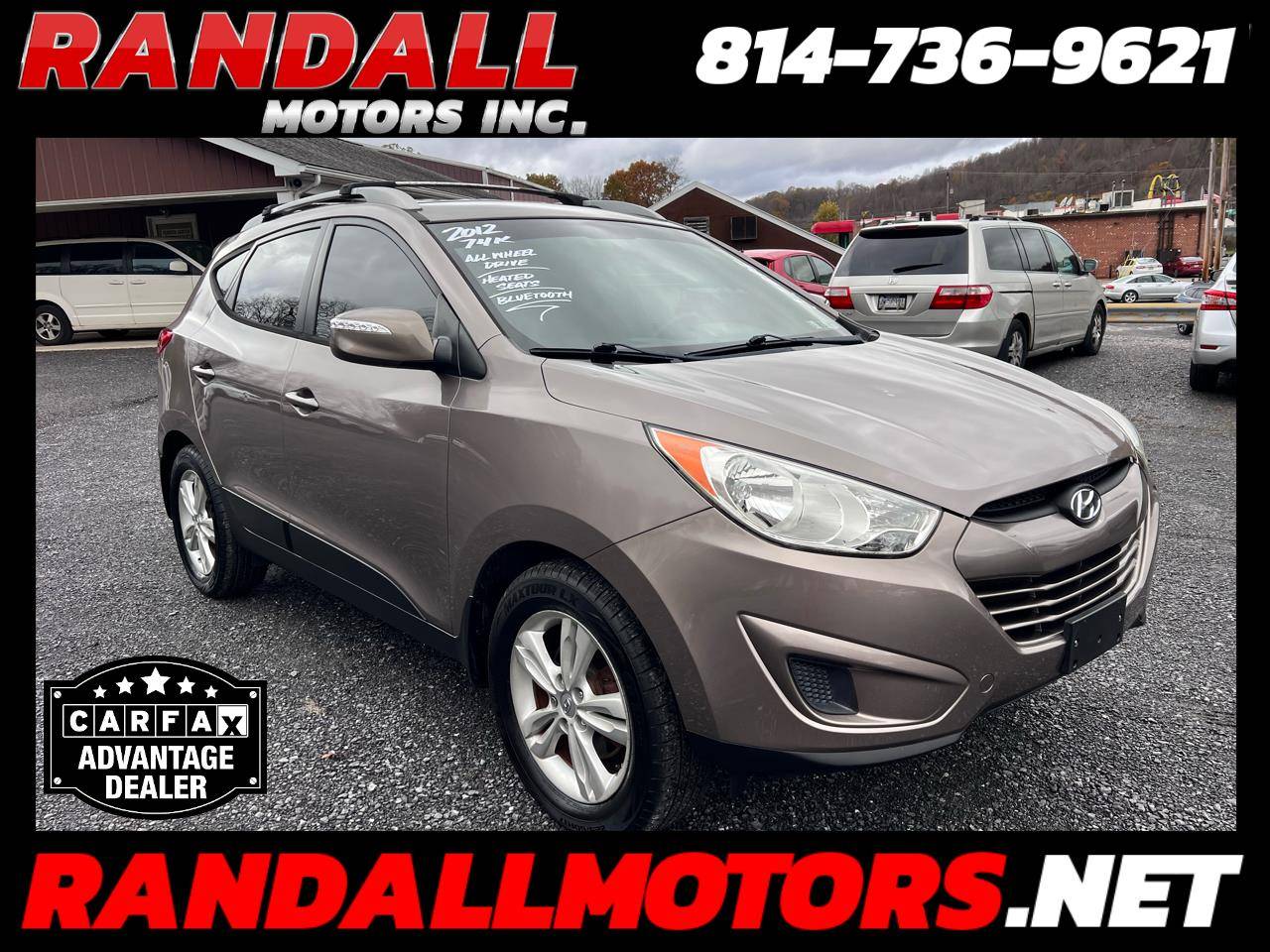 2012 Hyundai Tucson GLS — SUV — 74,644 mi — Portage, PA