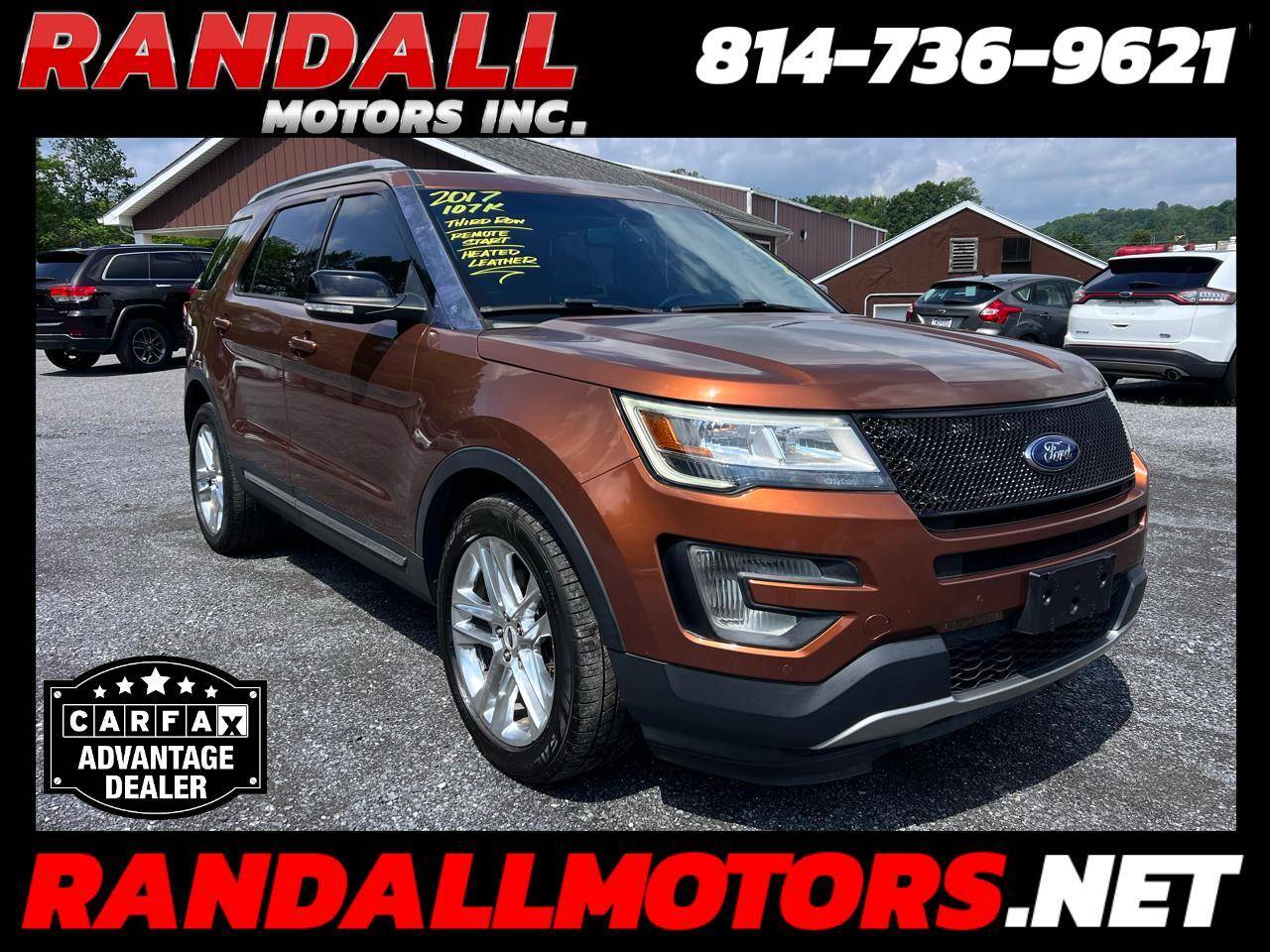 2017 Ford Explorer XLT — SUV — 107,414 mi — Portage, PA