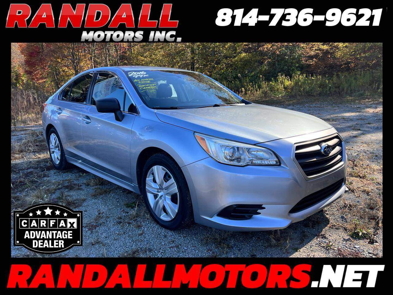 2016 Subaru Legacy 2.5i — Sedan — 99,875 mi — Portage, PA