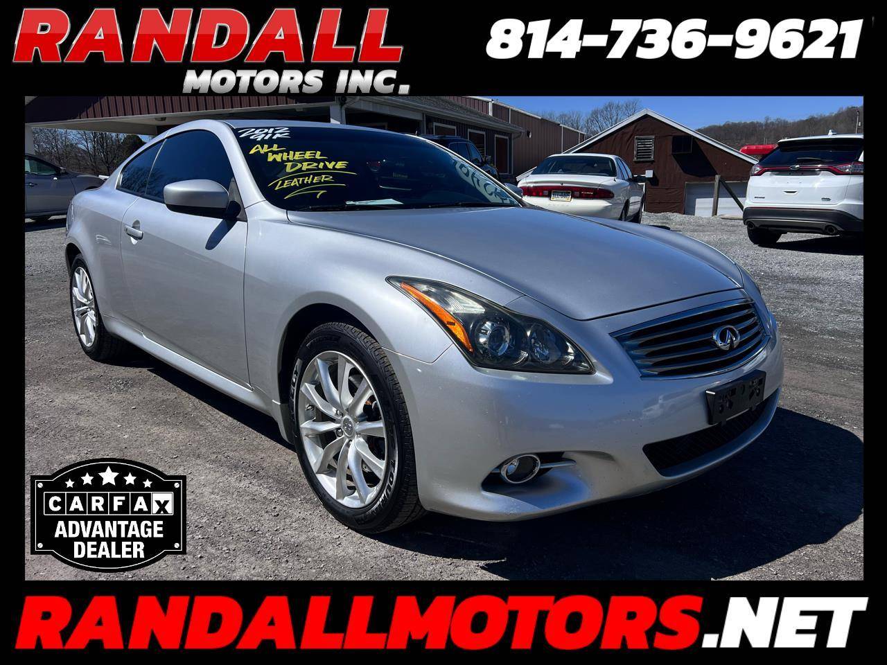 2012 INFINITI G G37x — Coupe — 91,899 mi — Portage, PA