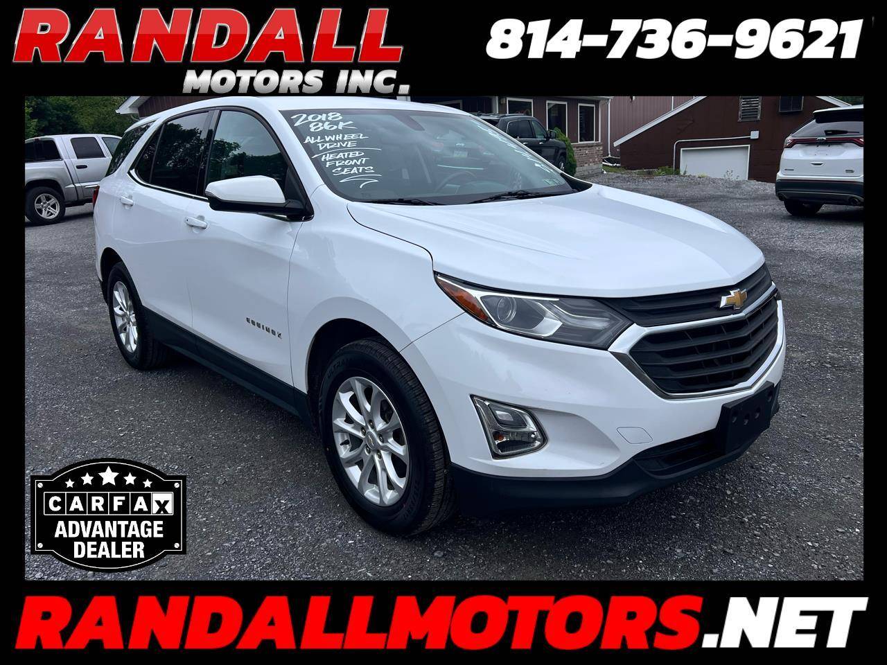 2018 Chevrolet Equinox LT — SUV — 85,486 mi — Portage, PA