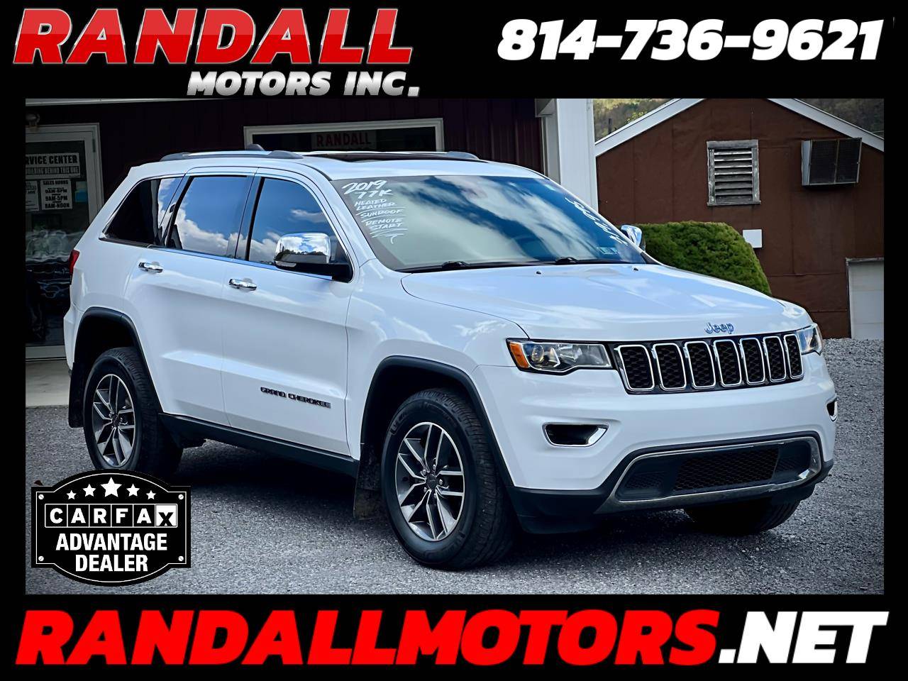 2019 Jeep Grand Cherokee Limited — SUV — 77,392 mi — Portage, PA