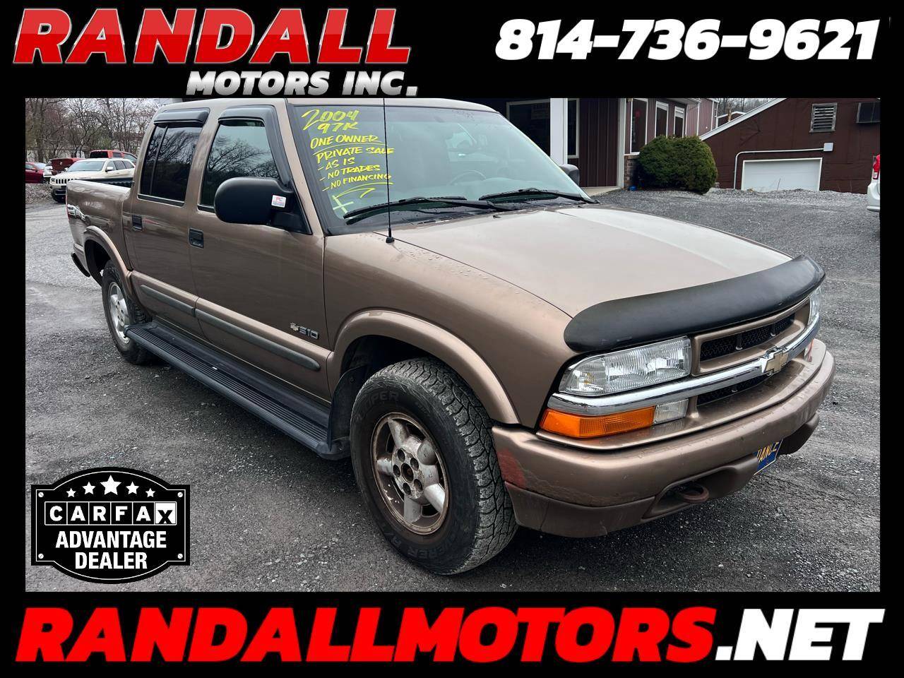 2004 Chevrolet S-10 LS — Pickup Truck — 97,613 mi — Portage, PA