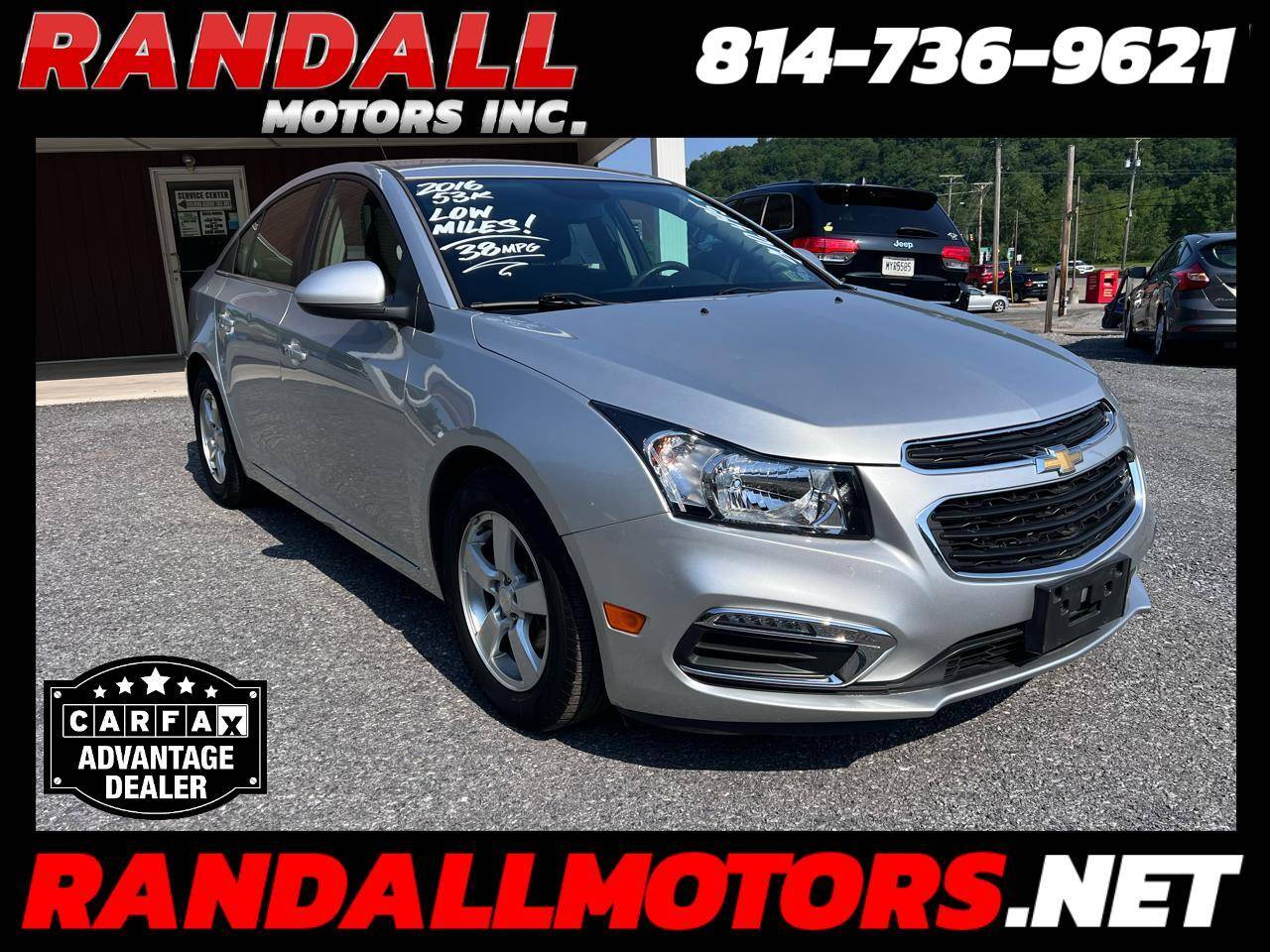 2016 Chevrolet Cruze Limited 1LT — Sedan — 53,863 mi — Portage, PA