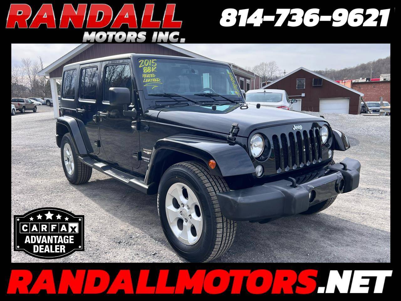 2015 Jeep Wrangler Sahara — SUV — 88,395 mi — Portage, PA